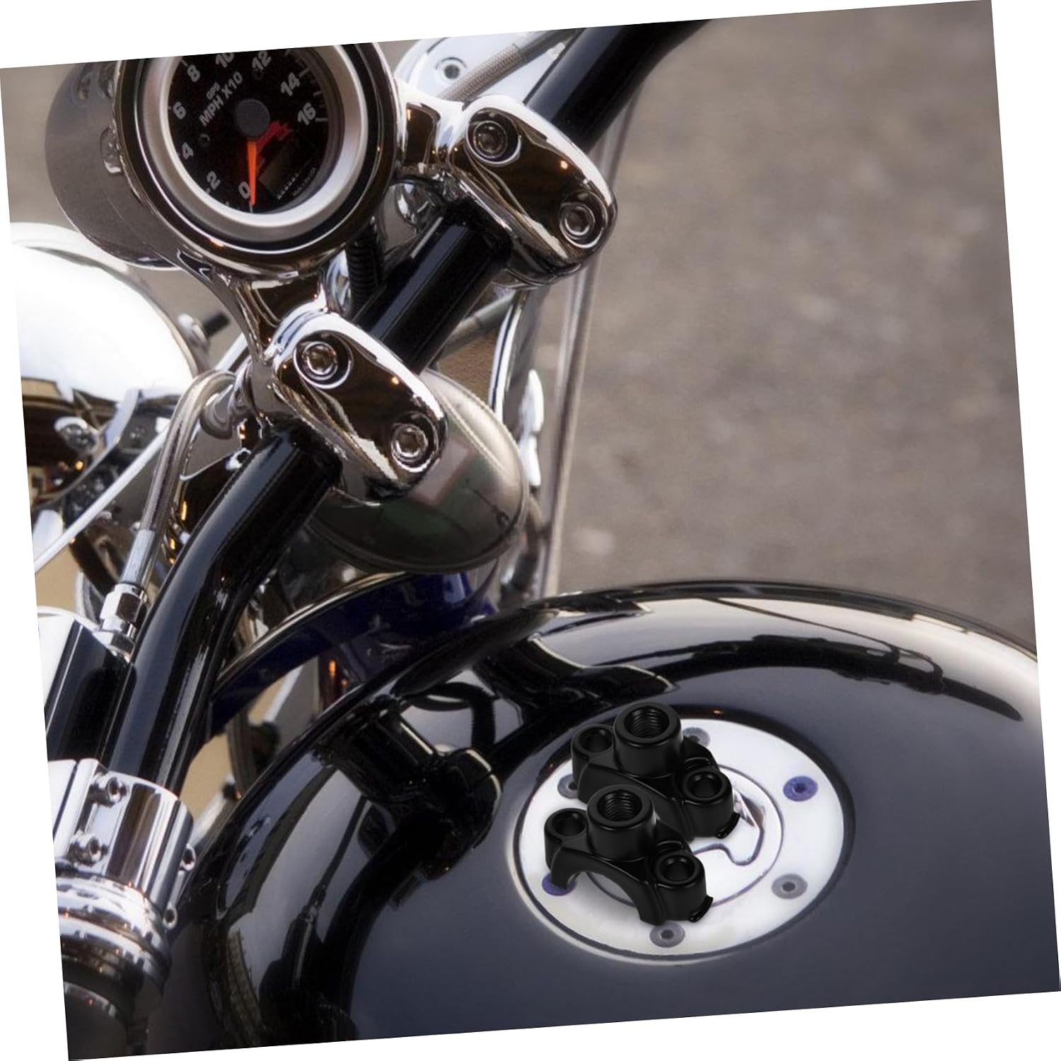 ULTECHNOVO 2pcs Motorcycle Mirror Holder Rearview Mirror Bracket and Handlebar Switch Aluminum Mount and for Enhanced Visibility and Stability