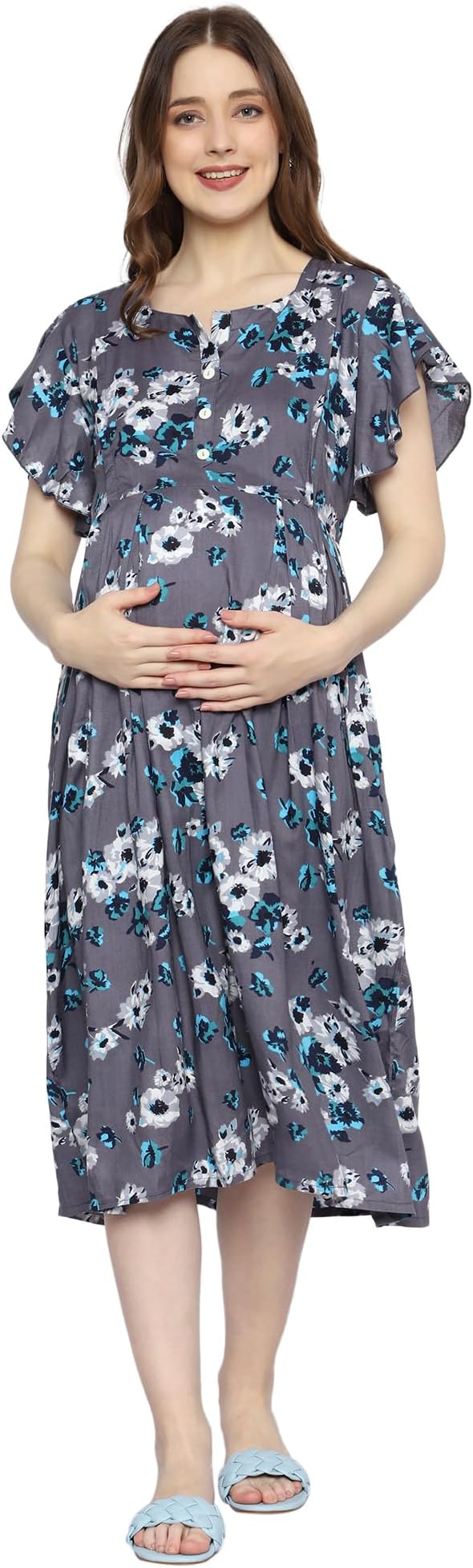 AANIAMaternity Feeding Kurti for Women with Zippers | Maternity Dress for Pre and Post Pregnancy & Nursing
