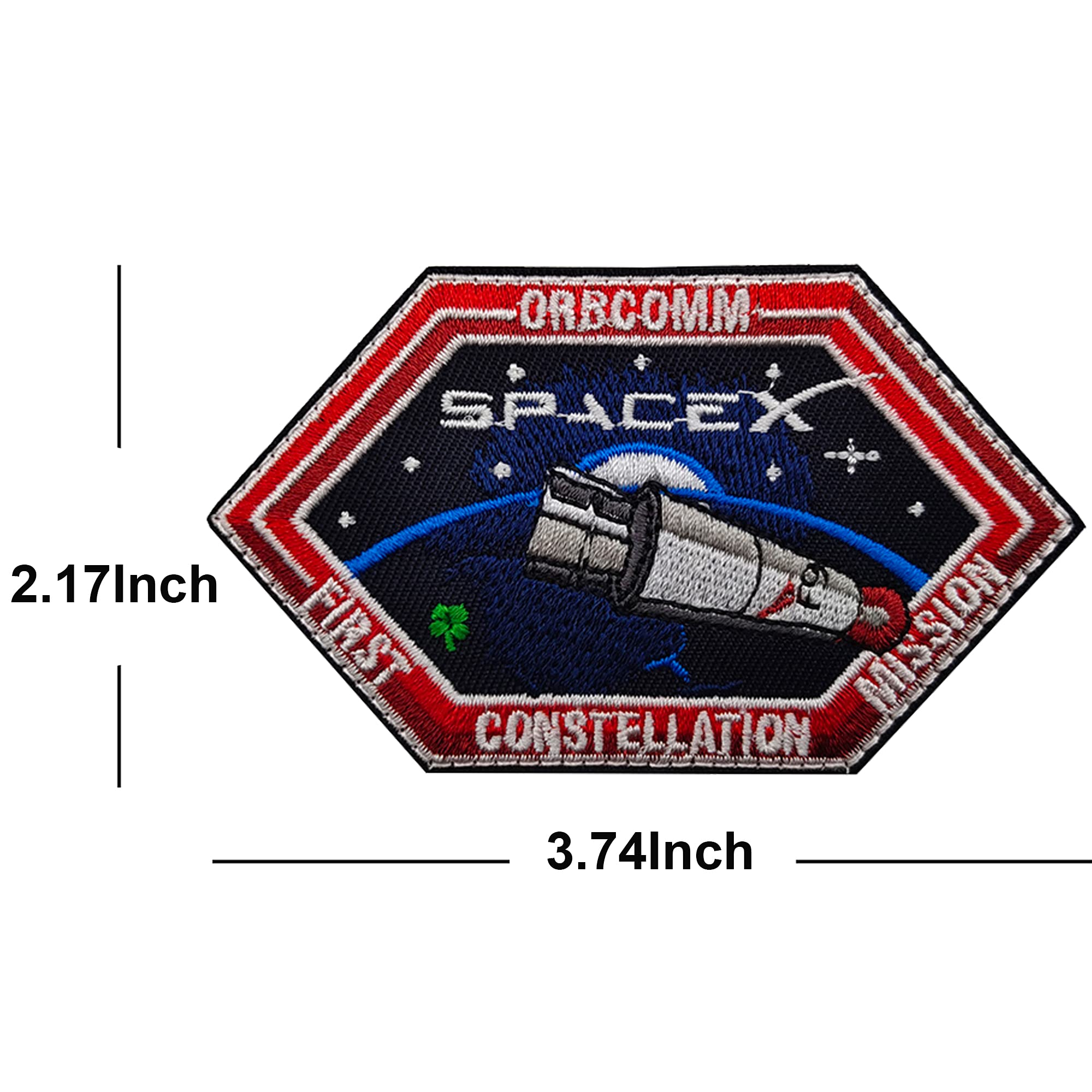 Amazon.co.jp: SPACEX Falcon 9 ドラゴン CRXパッチ 刺繍アップリケ