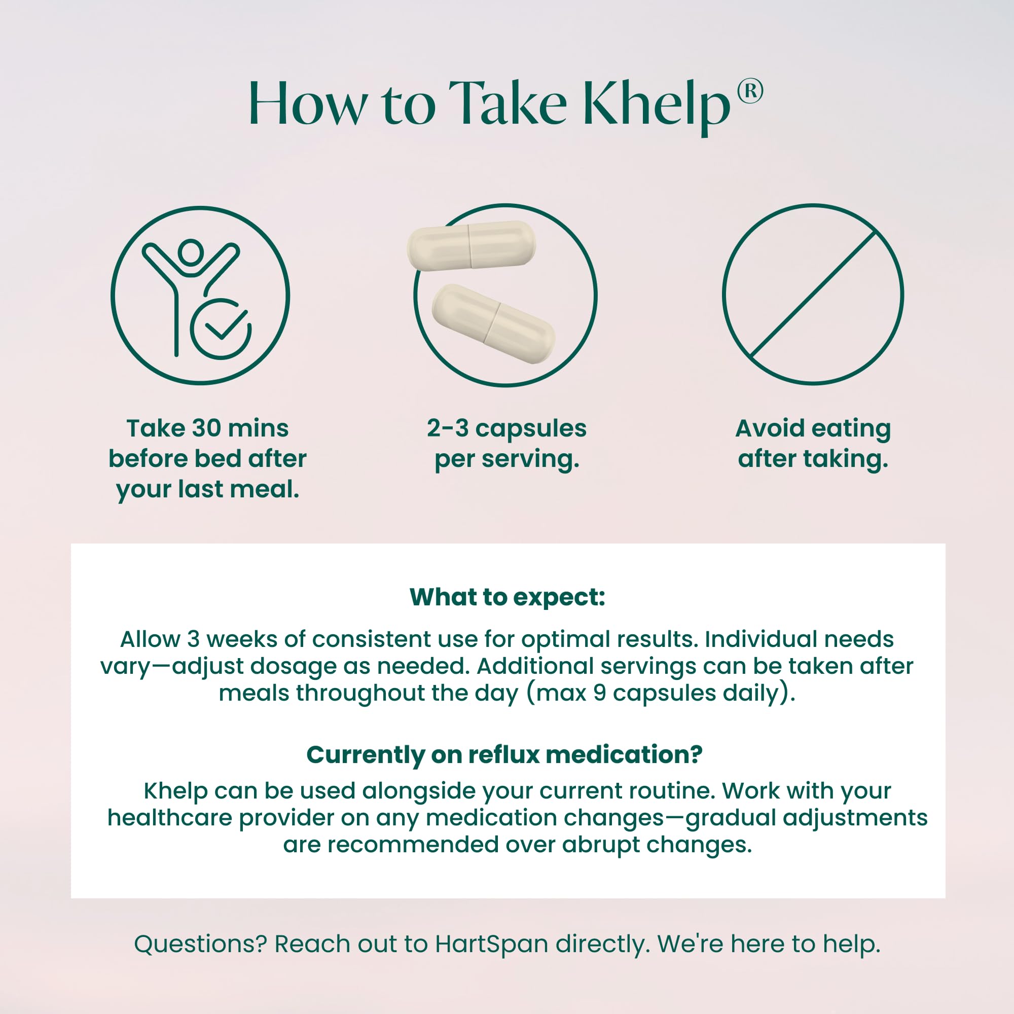 Khelp All-Natural Reflux Support – Premium Alginate Supplement | GERD, Heartburn, LPR & Acid Reflux | Drug-Free, Designed for Daily Use | No Dyes or Flavors | 60 Vegan Capsules — Amazon image 4
