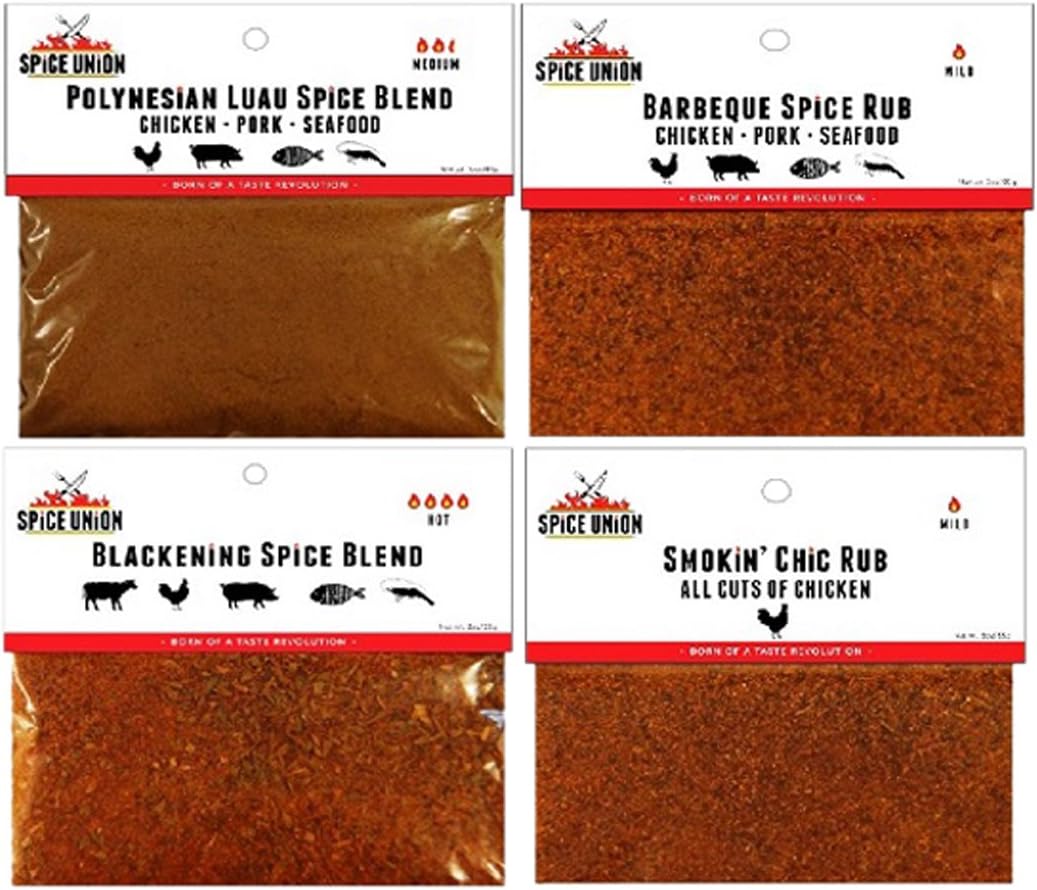 Spice Union Top Sellers 4 Piece Spice Blend Gift Set, 12 Ounce