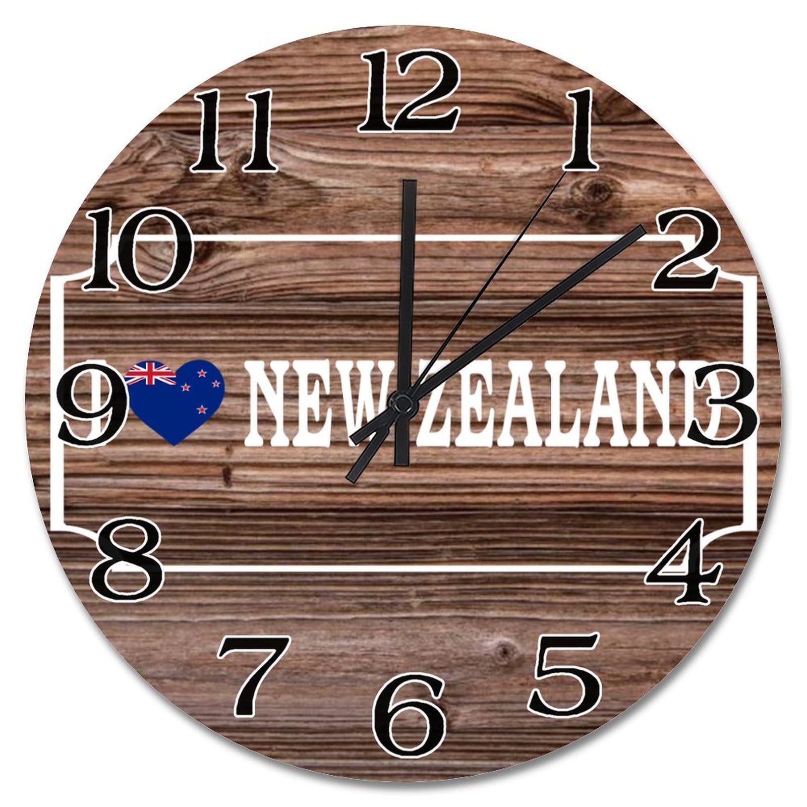 Horloge murale Nouvelle-Zélande silencieuse pour en finir avec le bruit