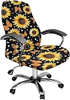 Vista 13 de Funda para silla de oficina de mármol morado, lavable, funda para silla de escritorio, fundas para silla de computadora para silla giratoria, silla