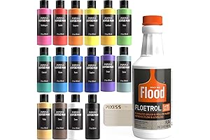 FLOETROL ACRYLIC POUR MEDIUM ADDITIVE KIT | 16 Acrylic Pouring Paints |...