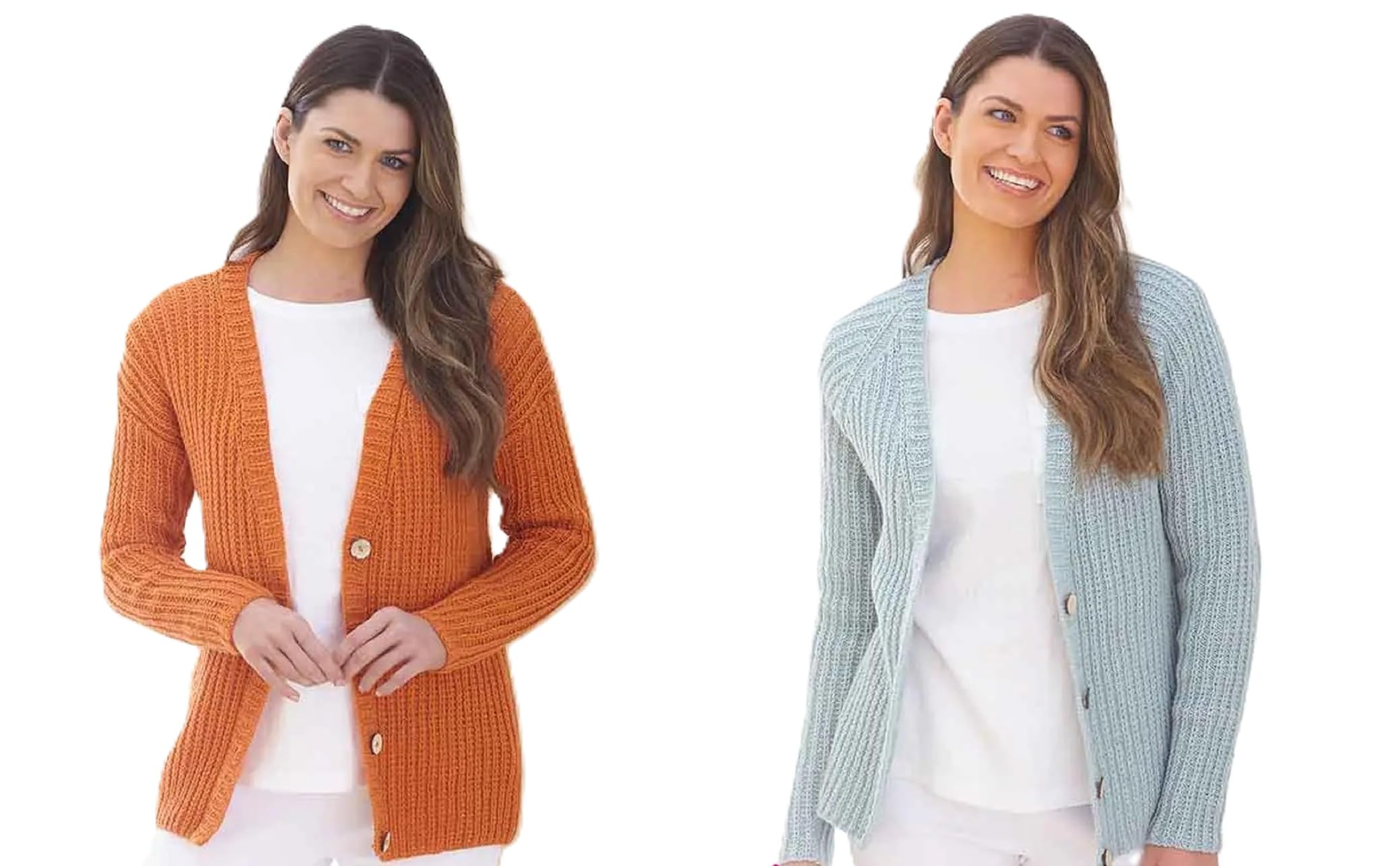 KING COLE Double Knitting Pattern 6263 Cardigans 32 - 46 in Raglan Sleeve