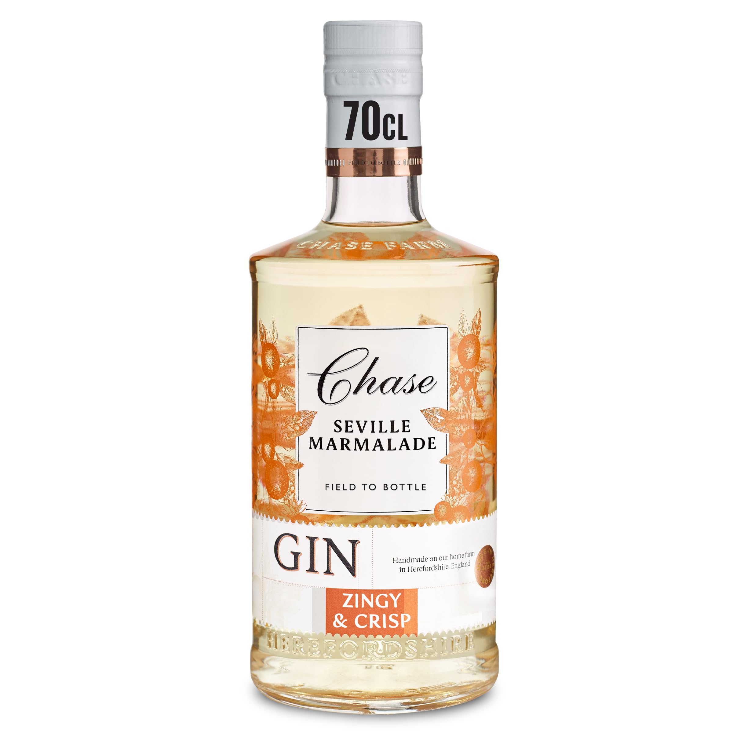 Chase Seville Marmalade Gin | 40% vol | 70cl | Botanicals with Orange Peel | Zesty & Sweet Taste