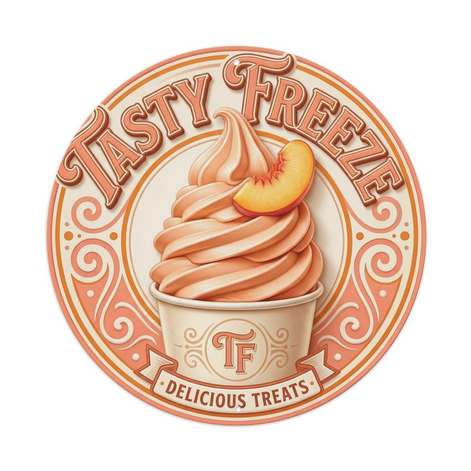 Tasty Freeze Diner Decor 1 Metal Tin Sign