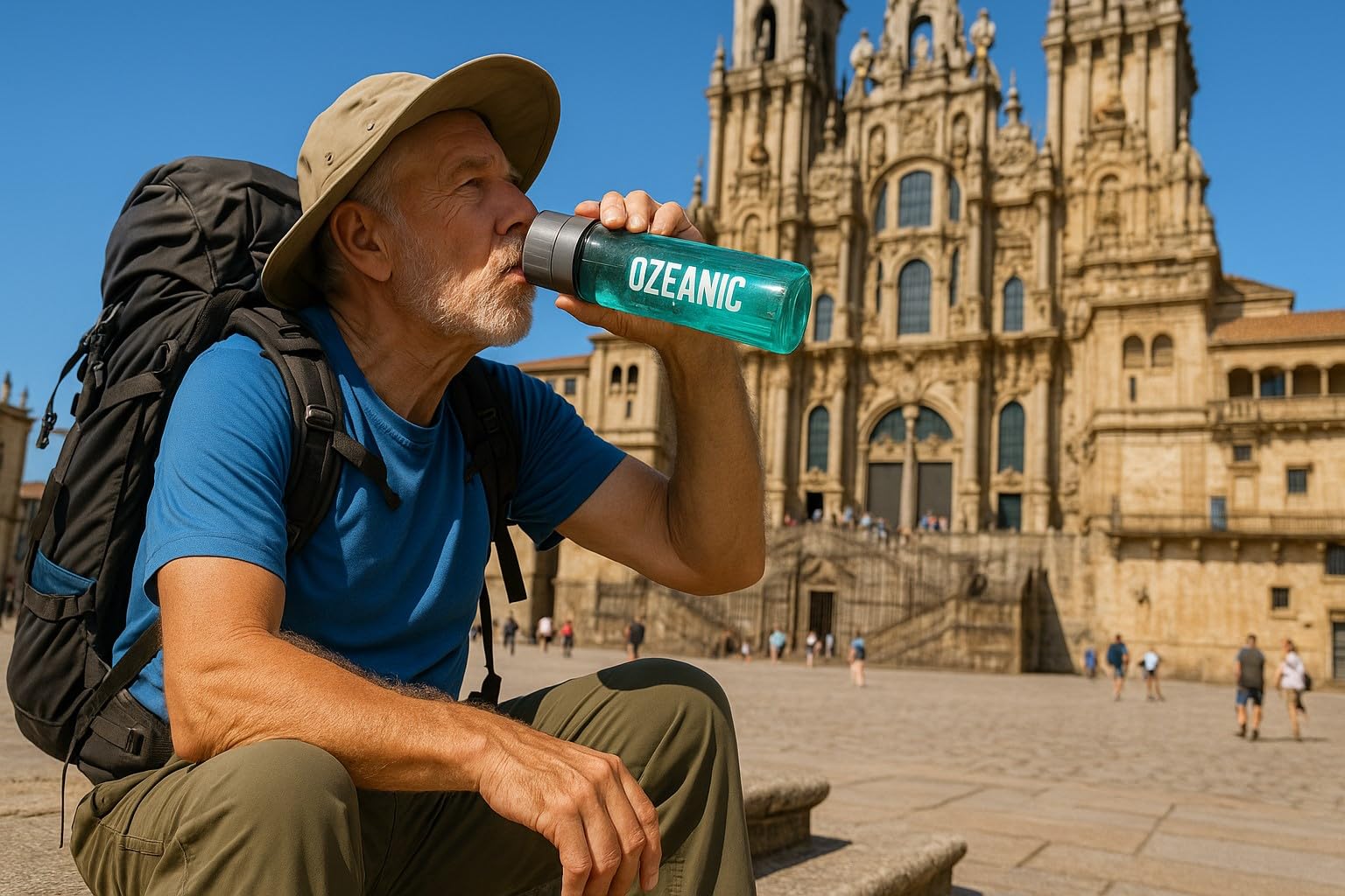 EcoBottle 2.0 750 ml Rosa – Botella Purificadora de Agua Reutilizable | Ozonizador de agua portátil | Elimina virus y bacterias | Sin filtros