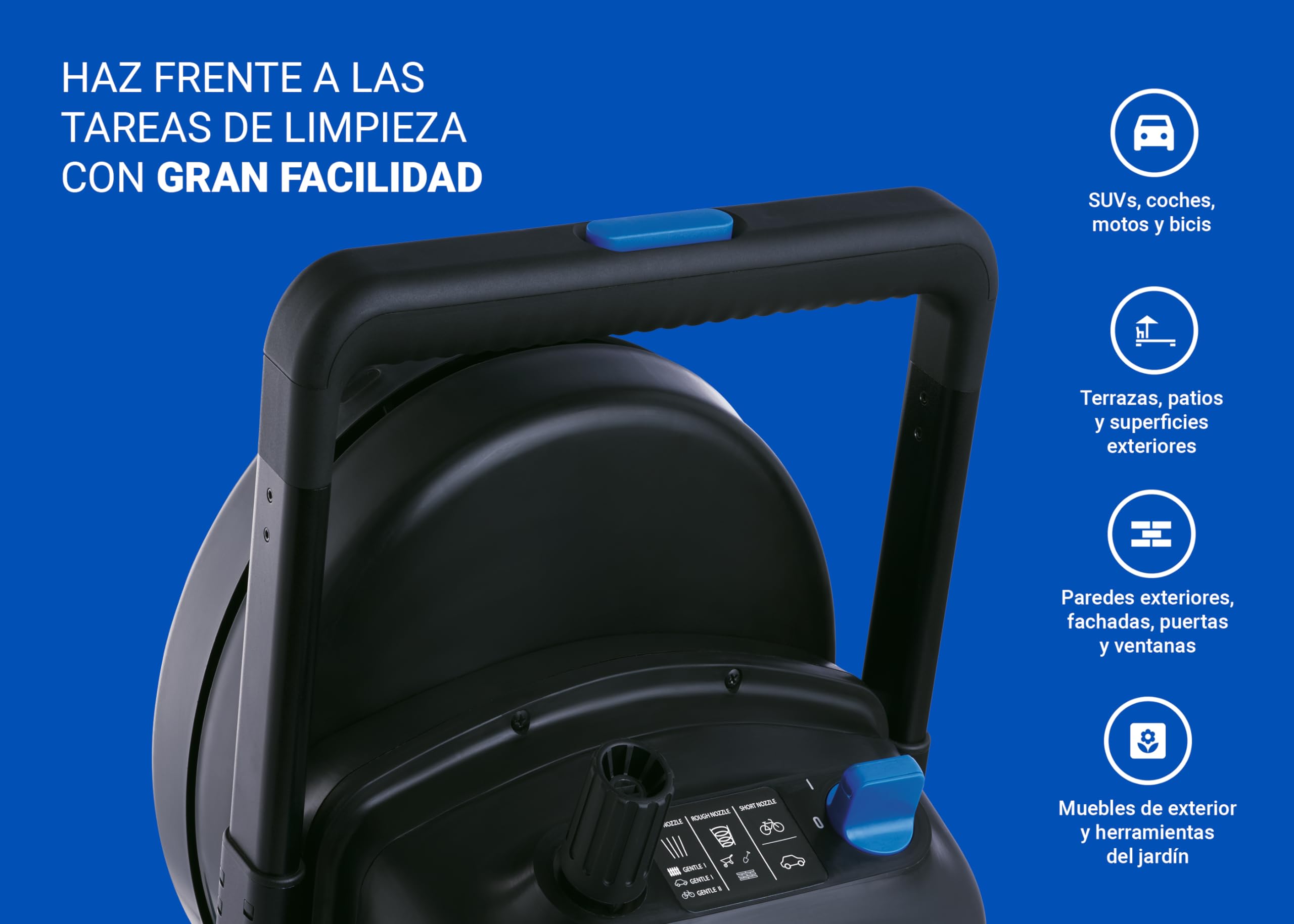 Nilfisk Hidrolimpiadora de Alta Presión Excellent 160 Bares - Limpiadora de Gran Rendimiento para Jardín, Patios y Coches (2300 W)