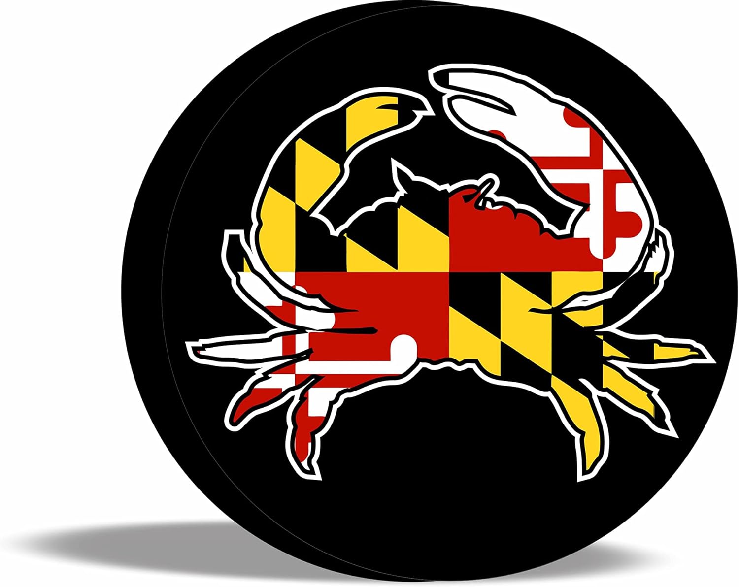 Tire Cover Central Maryland Crab Flag Logo Spare Tire Cover (Custom Made to Your tire Size-See menu)