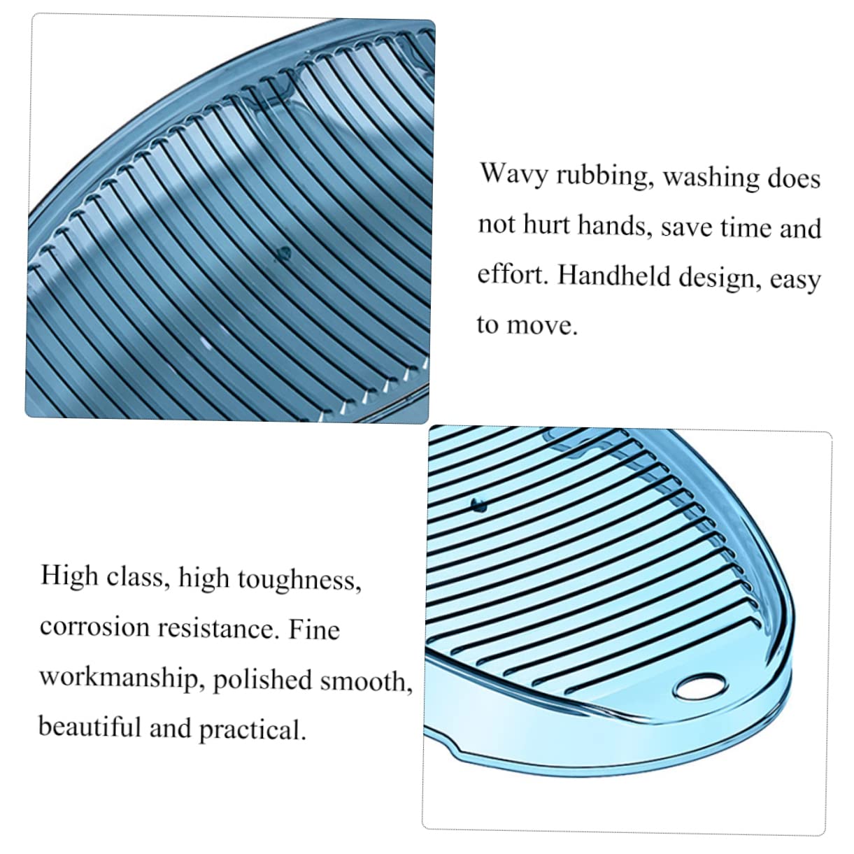 minkissy Home Laundry Tool Washboard for Clothes Mini Hand Washboard Sturdy Pet Material