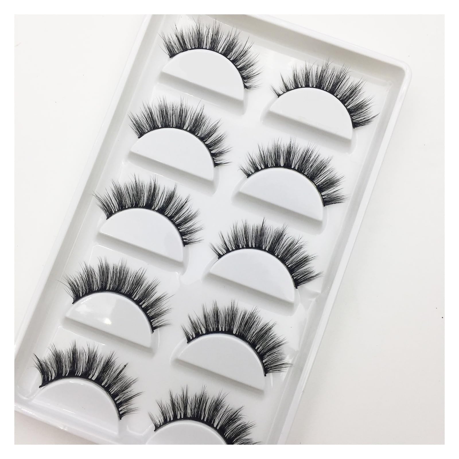 UAMOU 16 stylów 10/50 pudełek 3D rzęsy z norek naturalny krzyż sztuczne rzęsy długi niechlujny makijaż rzęsy Faux Cils Maquillaje Cheerfully (Color : 5Pairs H 16, Size : 100 Boxes 500Pairs)