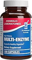 Vista 1 de Enzimas multidigestivas con suplemento de bilis de buey - Suplemento de digestión de fuerza clínica con enzimas pancreáticas pancreáticas