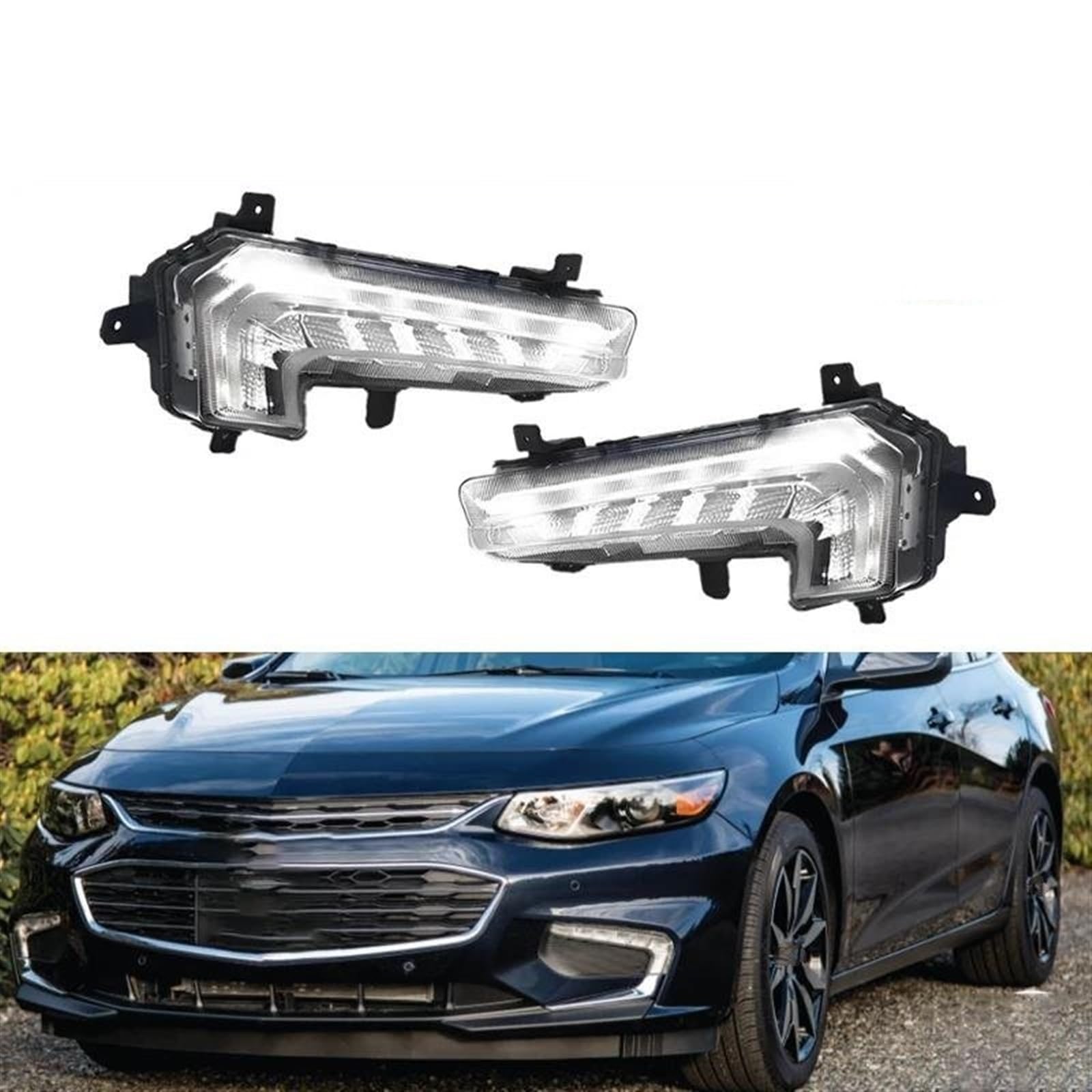 Indicatore Direzione LED Paraurti Anteriore DRL Daytime Corsa E Jogging Luce Anteriore Della Luce Di Nebbia Lampada Della Nebbia Fendinebbia Per Chevrolet Per Malibu XL Specchio Laterale Indicatore (