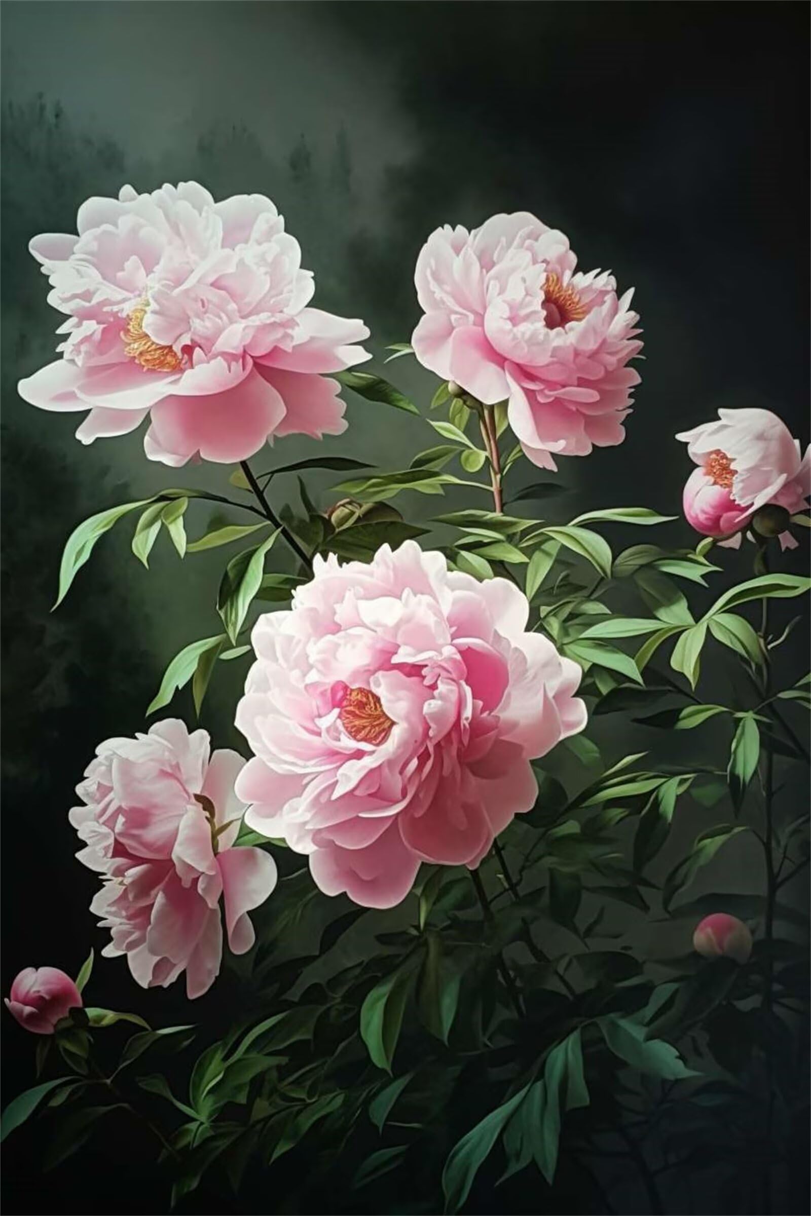 Puzzle dla dorosłych, 1200 elementów, różowy kwiat piwonii 75 x 50 cm, kolorowe puzzle "zrób to sam" do dekoracji domu, rodzinne puzzle dla początkujących i dzieci