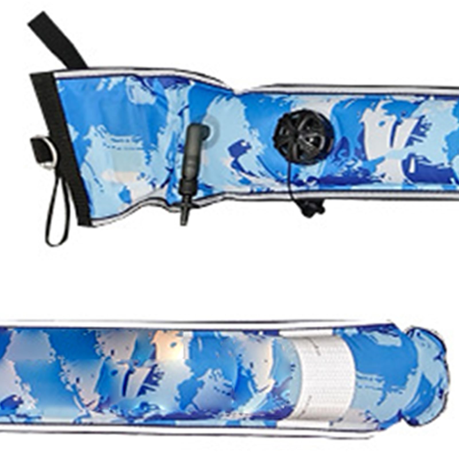 Boyas de buceo de tela Oxford pesada con válvulas de deflación, diseño de alta visibilidad para buceo seguro, resistente al desgarro Oxfords Dives Float