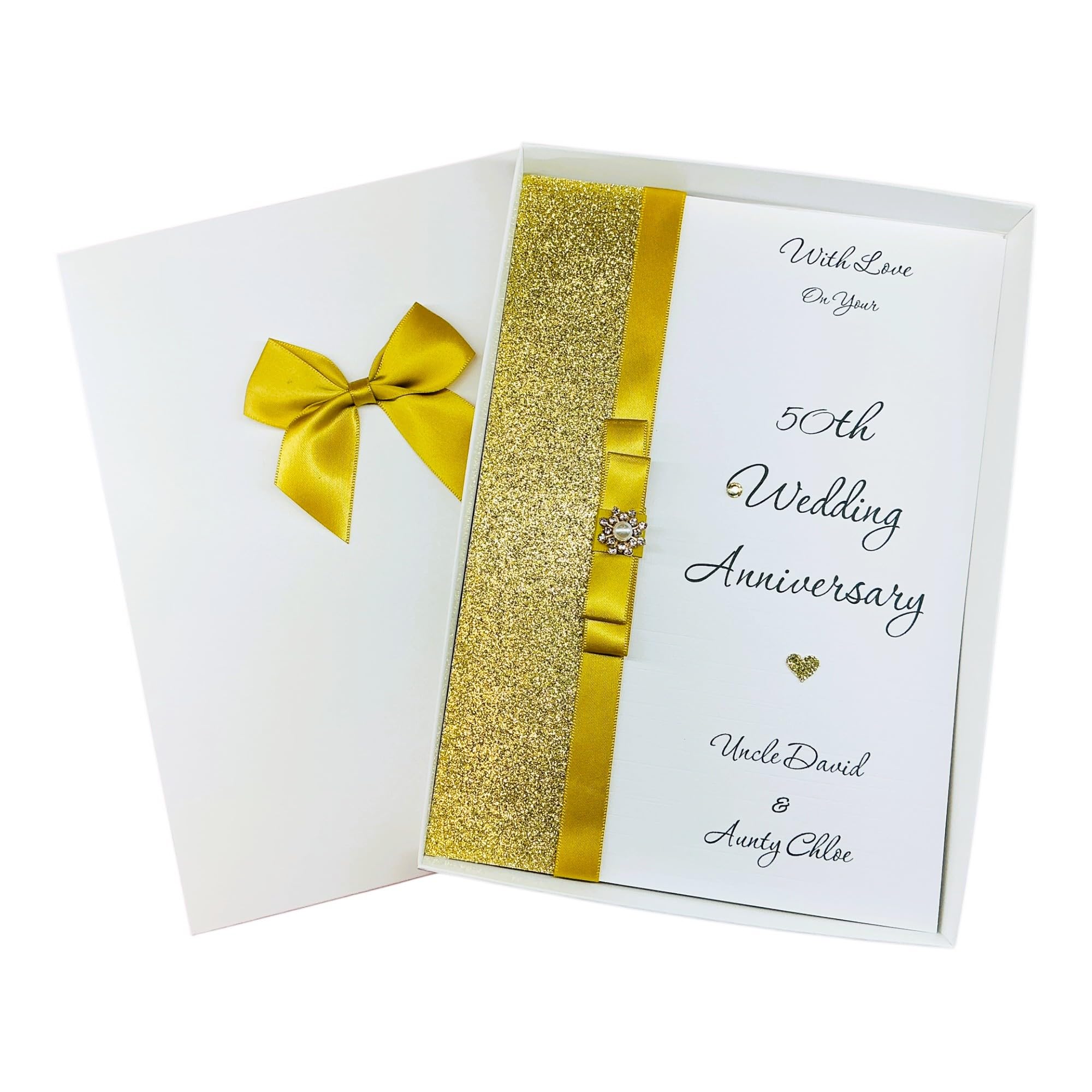 Aunt & Uncle 50th Golden Wedding Anniversary Card - LB 197