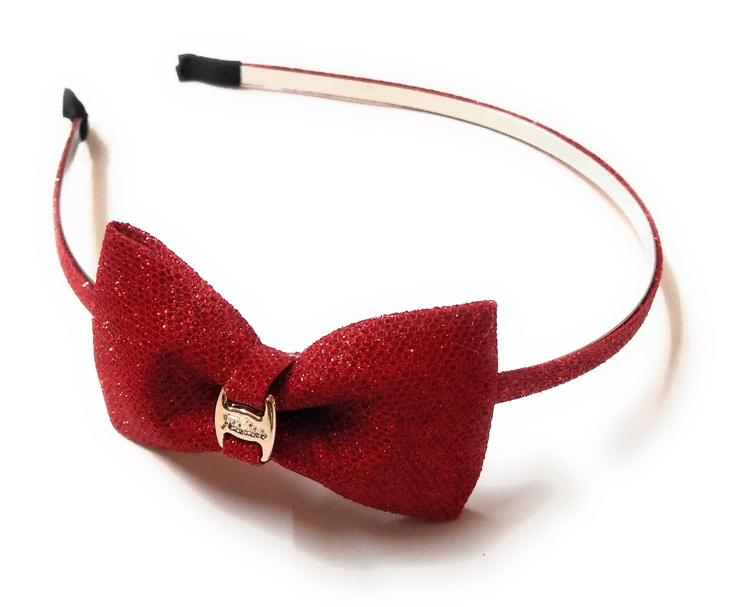 Moms Darling Hair Accessories, Glittered Single Knot Bows Attached to a Steel Hairband Headband for Baby Girl/Girls/Women. Pack of 1 piece. Color-RED.1_1, Multicolor (B094G9XC34) Amazon Price History, Amazon Price Tracker