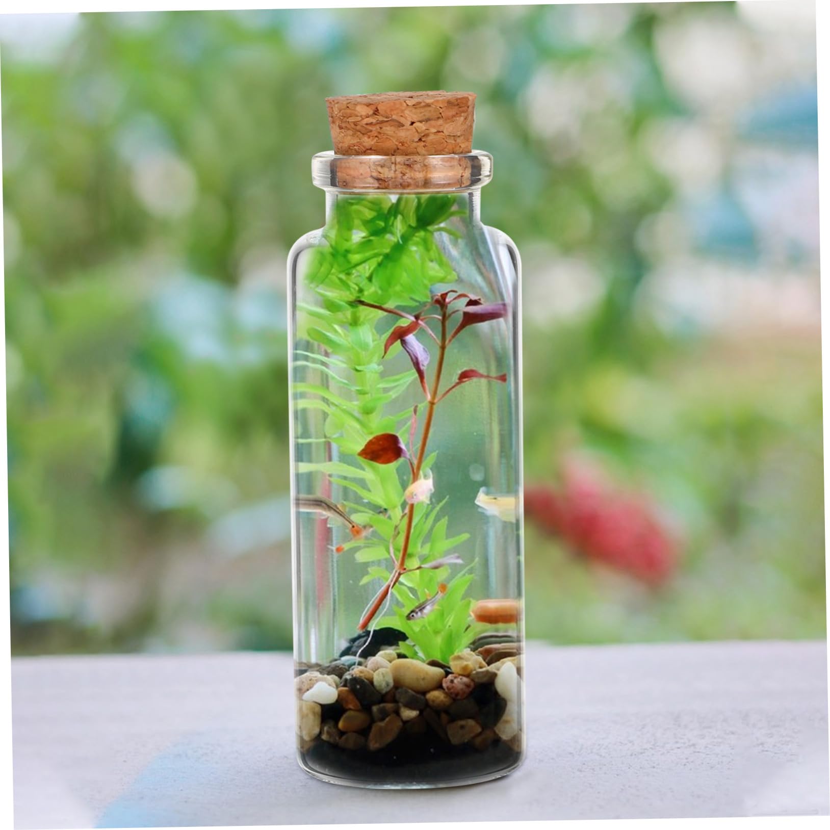 ULTECHNOVO 50stücke Mini-glasfläschchen Kleine Dekorative Fläschchen Mit Korken Durchsichtige Mini-gläser Zur Aufbewahrung Von Glückwunschbotschaften Und Gastgeschenken Für Hochzeiten