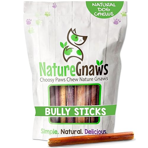 Nature Gnaws Bully Sticks for Dogs 5-6" (8oz) - Mixed