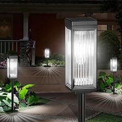 ELECLINK Solar Pathway Lights Outdoor 8 Pack Upgraded Solar Lights Outdoor Waterproof Bright Up to 15 Hrs Auto