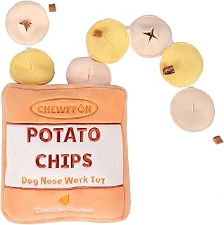 CHEWFFON Hundespielzeug, Interaktives Intelligenzspielzeug für Welpen und Hunde - Puzzle- und Nahrungssuche-Training mit Kartoffelchip-Design (Kartoffelchips) product image