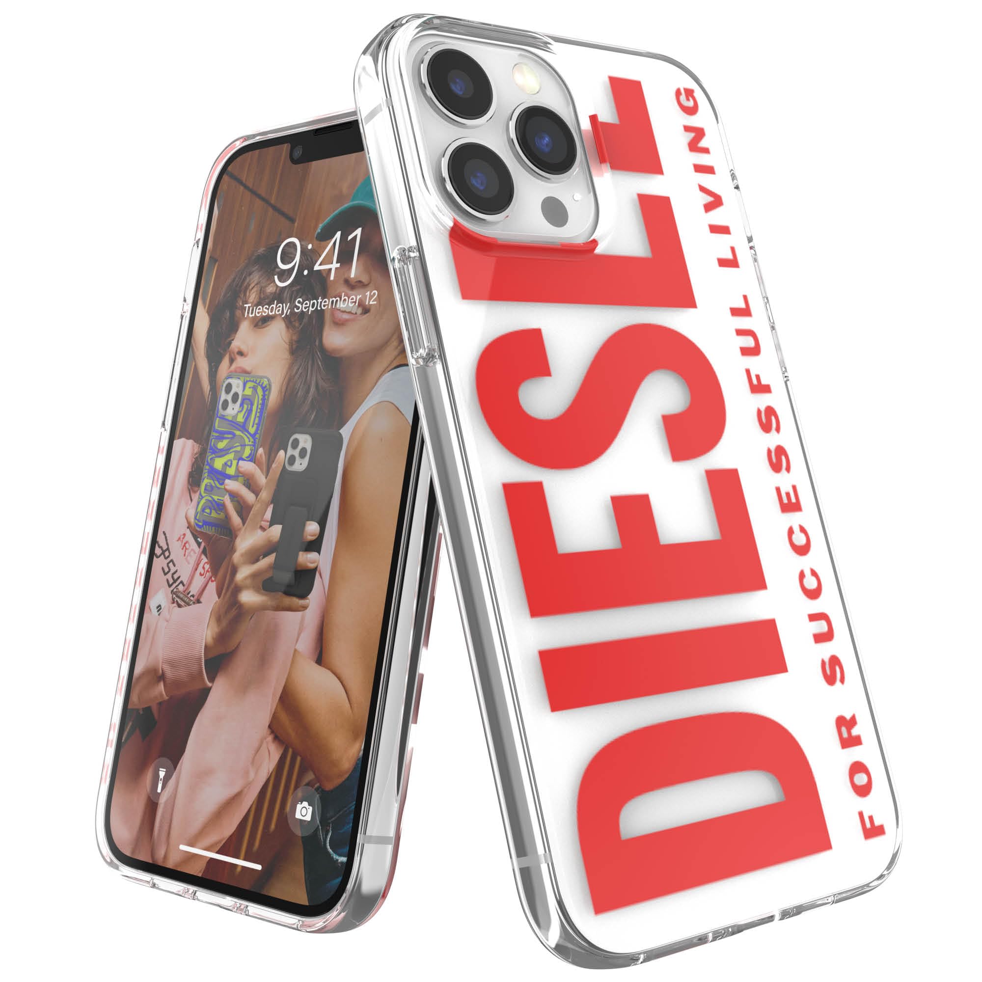 Amazon.co.jp: DIESEL iPhone13ProMax ケース 6.7インチ クリアケース