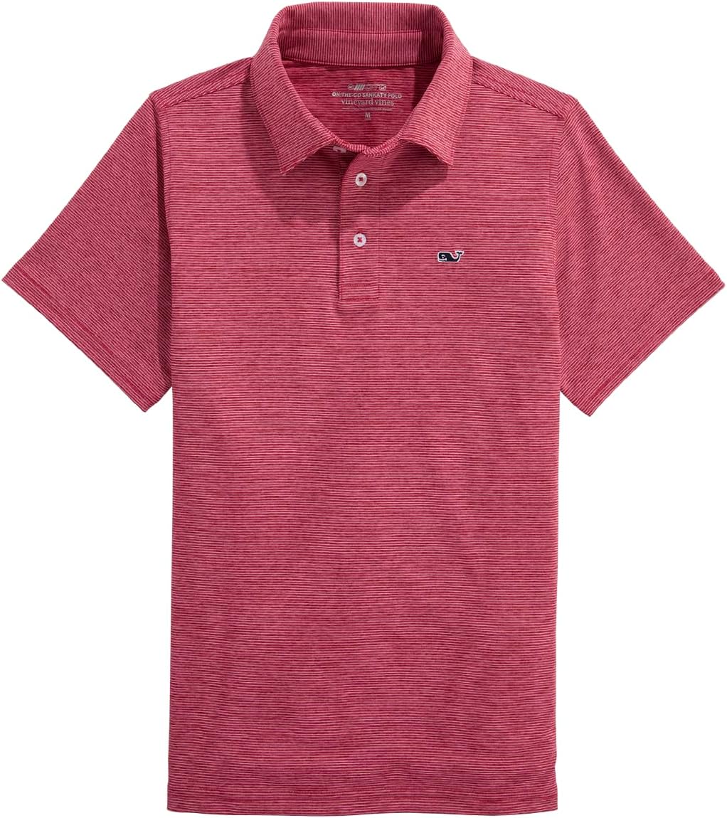 Vineyard Vines Boys' Boys St. Jean Stripe Sankaty Polo