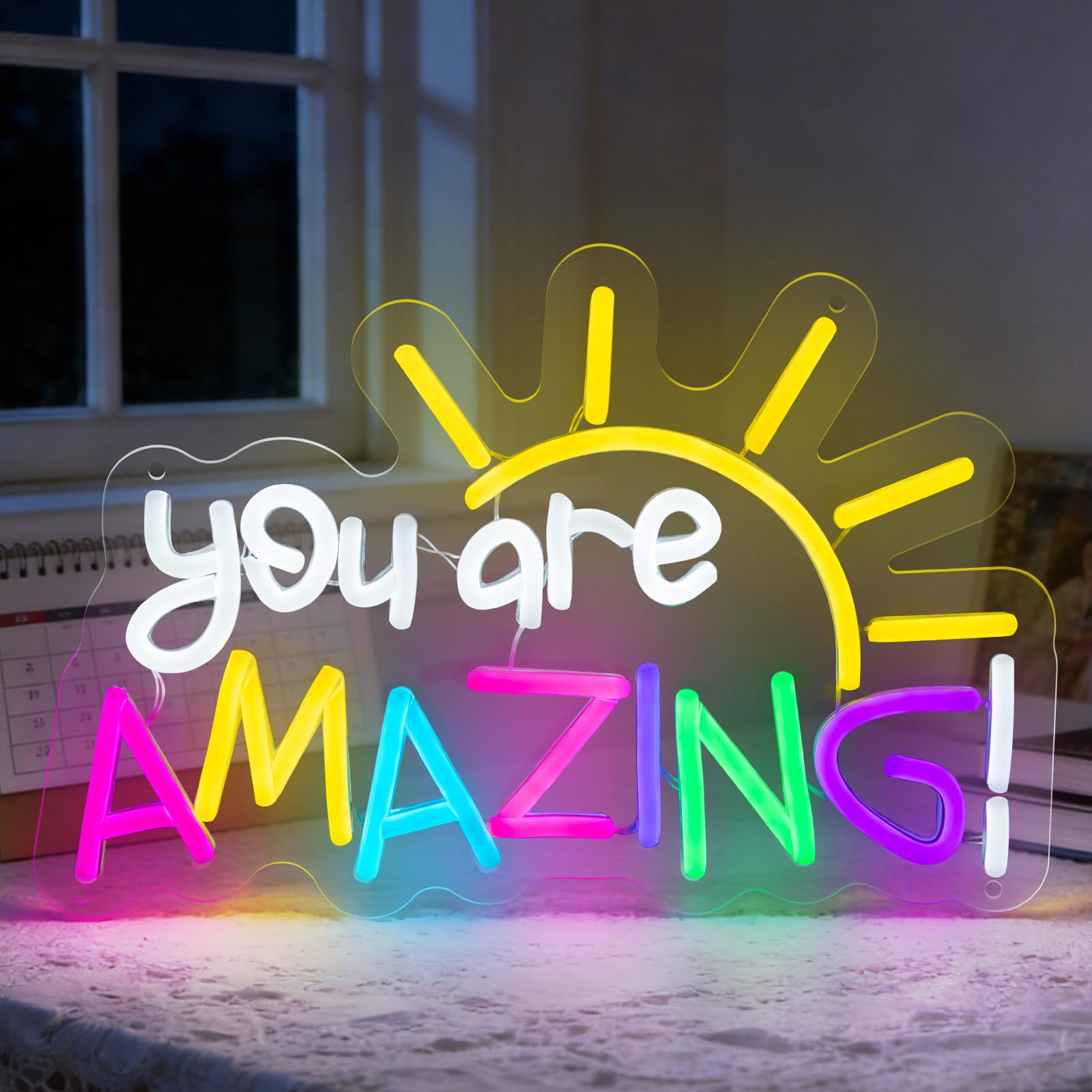 You Are Amazing neonowy znak, klasa neonowe znaki do dekoracji ścian, ściemniany znak świetlny LED USB do sypialni, klasy, domu, baru, przedszkola, na ślub, urodziny, przyjęcie, prezenty