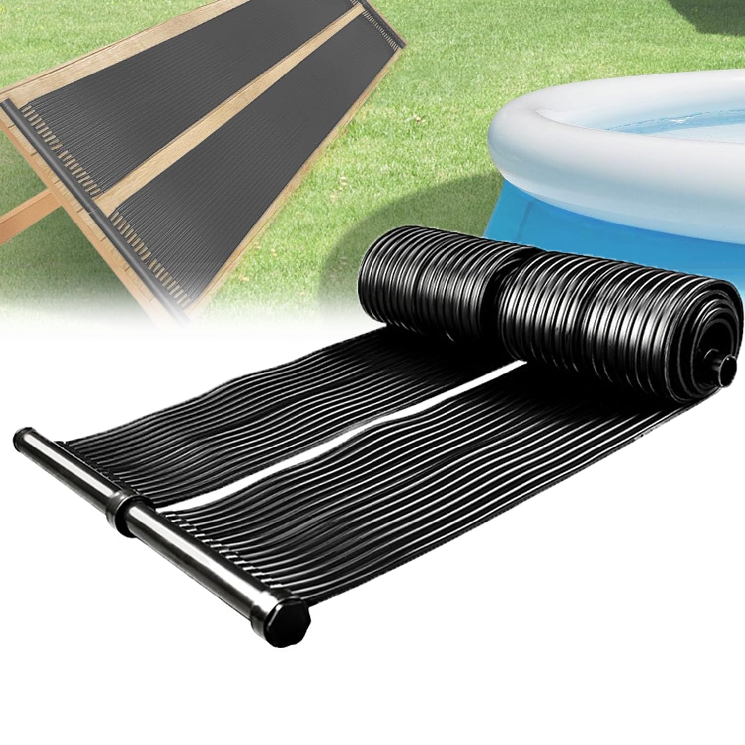 Pannello riscaldante solare per piscina per un riscaldamento efficiente della piscina, alto assorbimento di calore, temperatura adattabile da -20 ℃ a 90 ℃, ideale per l'installazione sul tetto