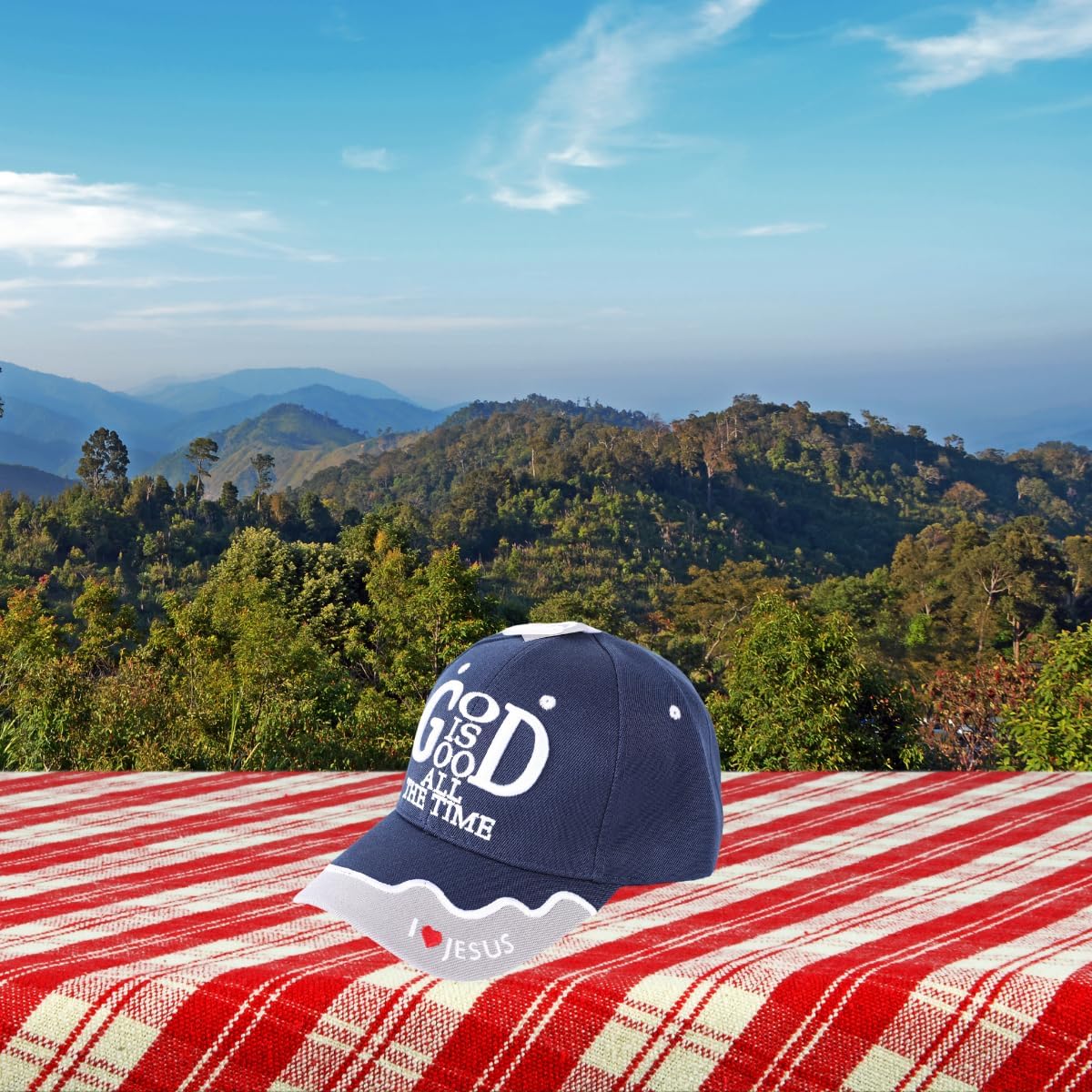 God is Good | Christian Hats for Men Womens Baseball Hat | Inspirational Dad Hats One Size Adjustable Velcro Strap Cap