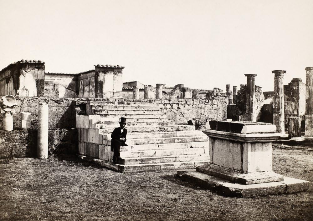 Pompeii Temple Of Venus Nview Of The Ruins Of The Temple Of Venus At Pompeii Italy Photographed C1890 Poster Print by (24 x 36)