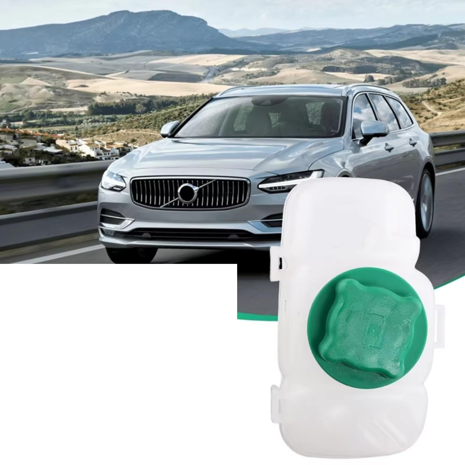 Compatibile Con Vovlo Per XC90 2003-2016 Per XC70 V70 2001-2008 30741973 Serbatoio Radiatore Serbatoio Espansione Liquido Raffreddamento Motore Con Tappo Vaschetta Radiatore
