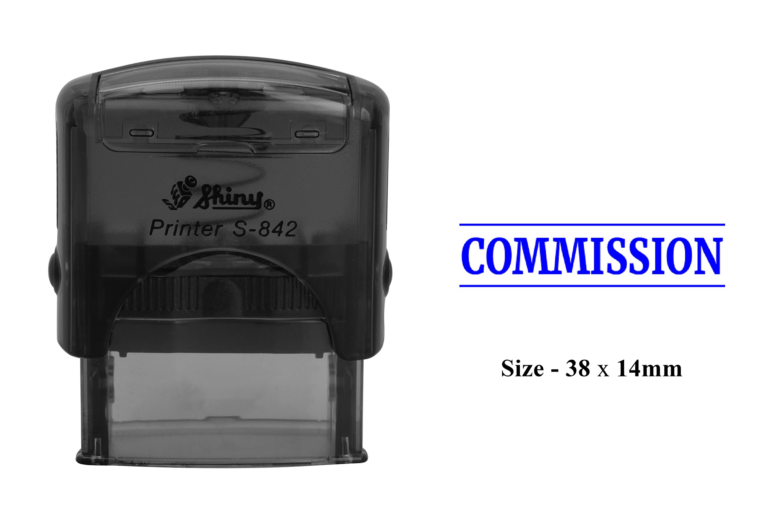 Commission Self Inking Rubber Stamp Custom Shiny S-842 Office Stationary Stamp