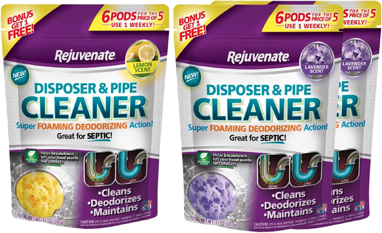 Rejuvenate Garbage Disposal and Drain Pipe Cleaner Pods