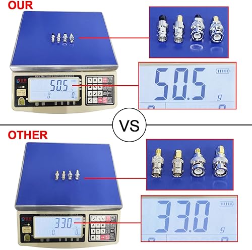 Miniatura 12 de onelinkmore Kits de adaptadores SMA a BNC para SDR, radios portátiles, escáner, walkie talkie, adaptador coaxial, 4 piezas 4 pzas