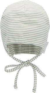 Sterntaler GOTS Beanie Ringel - First Hat Made of Single Jersey (Organic) Striped - Cuddly Unisex Beanie Hat for Tying - Baby and Children Transition Hat