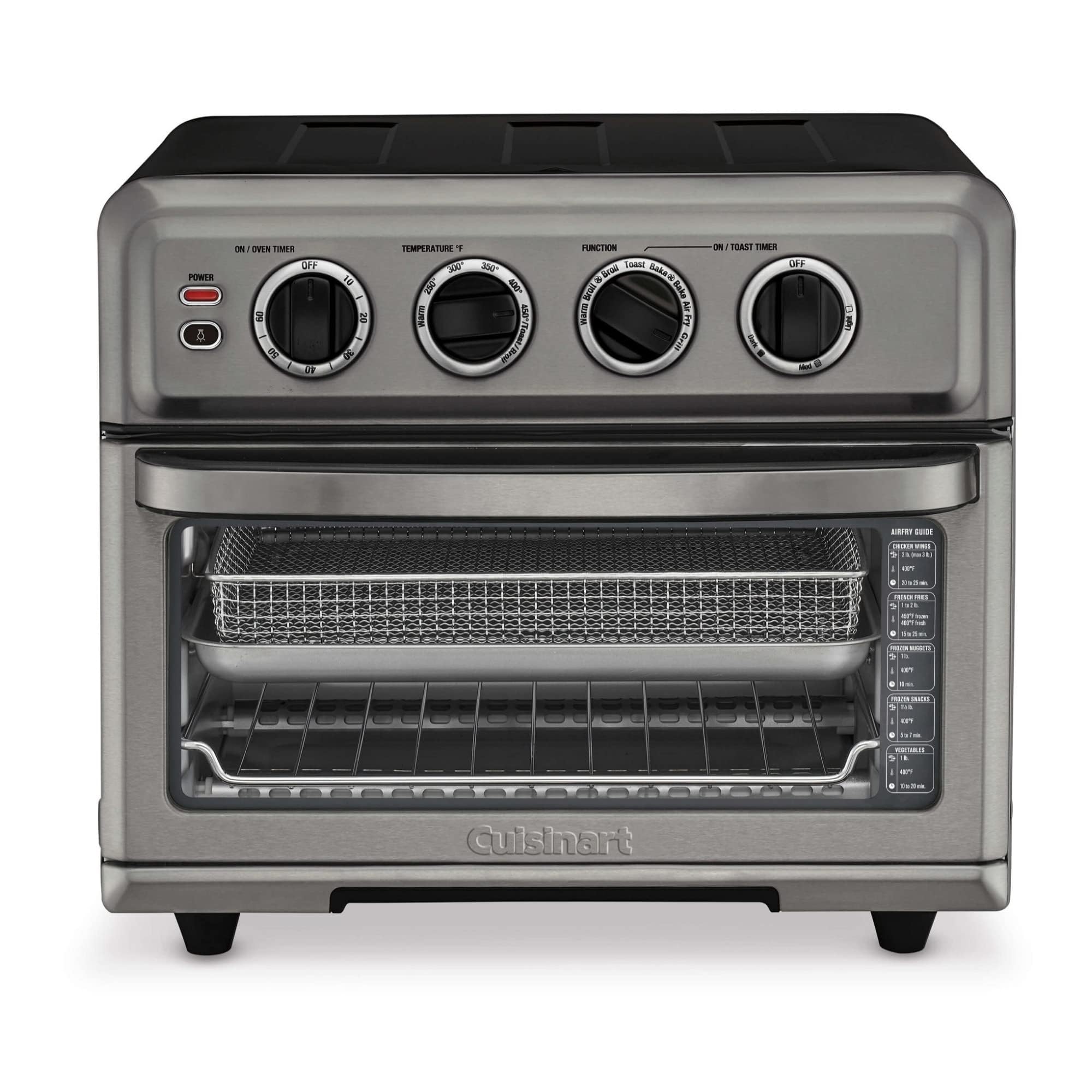 Cuisinart Air Fryer + Convection Toaster Oven, 8-1 Oven with Bake, Grill, Broil & Warm Options, Stainless Steel, TOA-70 (Navy Blue) view 2