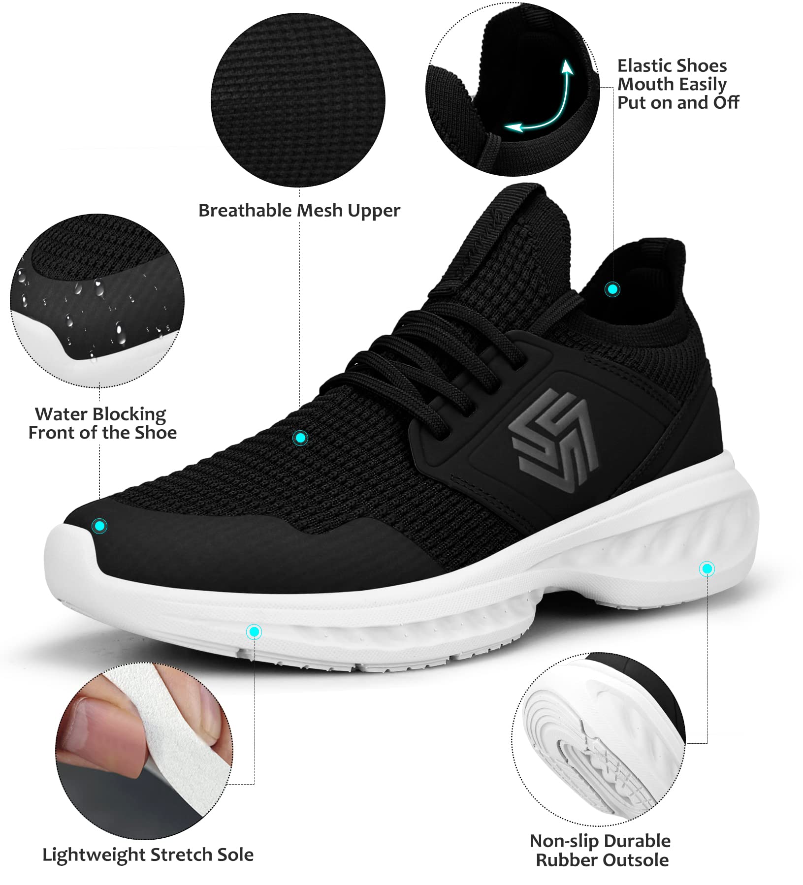 Giniros Sneakers Donna Scarpe Running Ginnastica Donna Corsa Camminata Trekking Tennis Outdoor Fitness Sportive Palestra Scarpe da Lavoro Leggere Traspiranti Casual Scarpe Comode Donna per Jogging