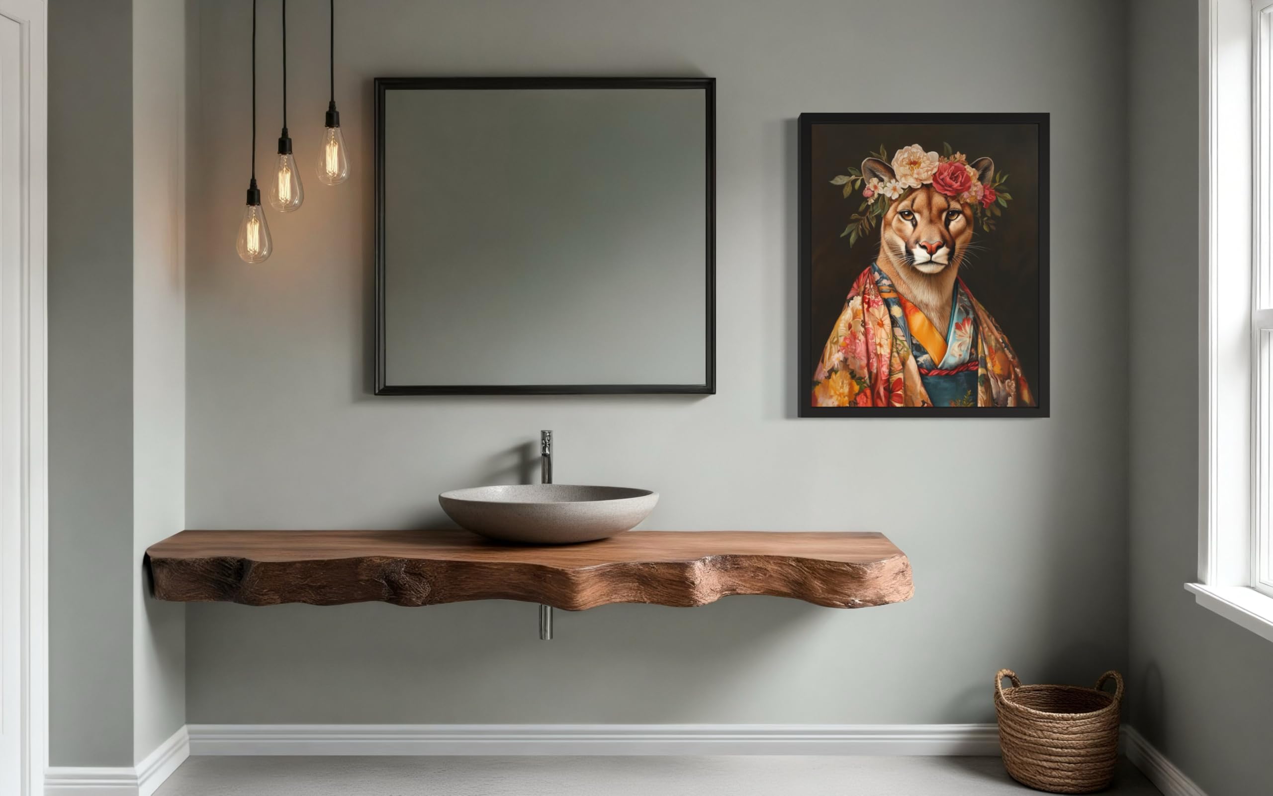 Amazon.com: Puma Black Framed Wall Art Print Poster, Kimono
