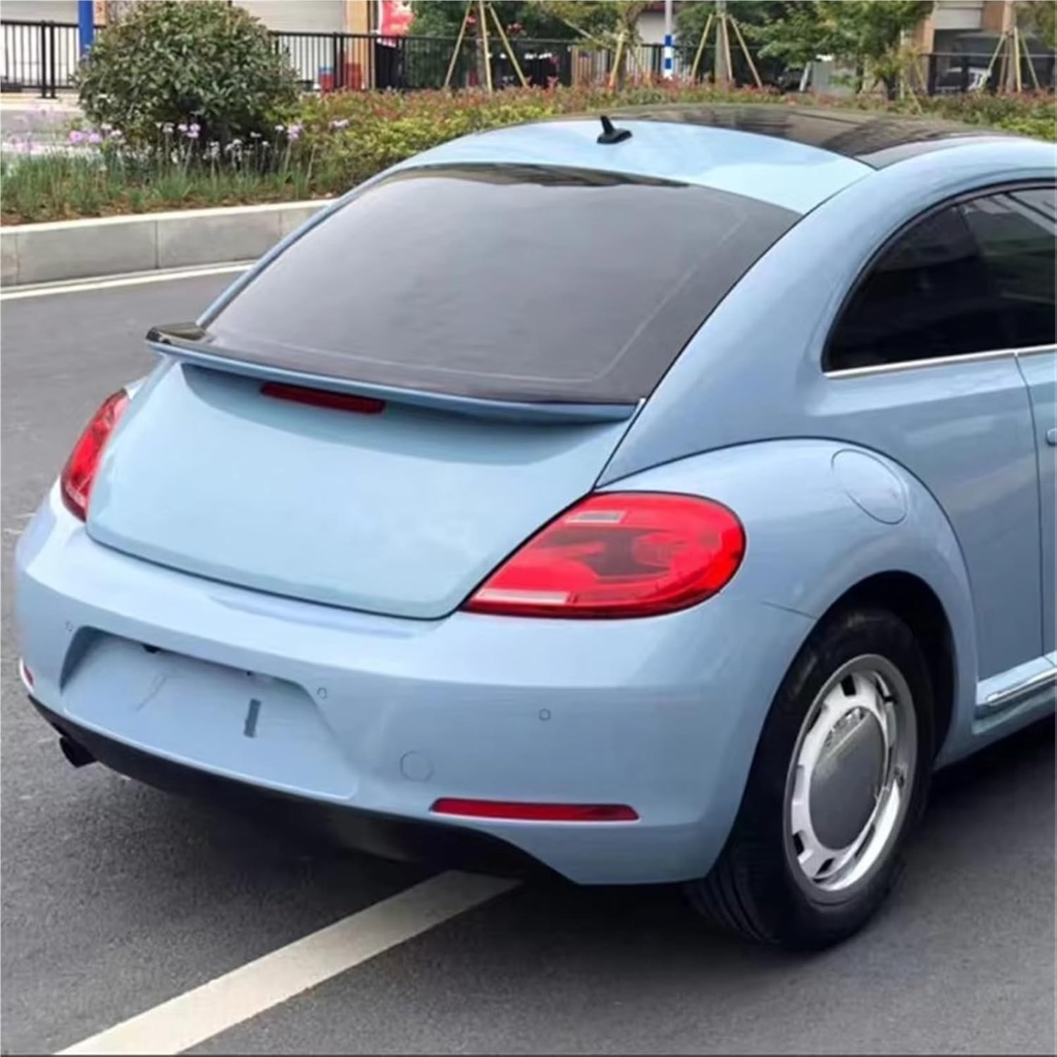 Tyumgxiao A/Blue With Black 2 Tyumgxio Cr Rer Spoilers For Vw Beetle 2013, 2014, 2015 E 2016, Utomotive Rer Trunk Roof Spoiler Body Kit Decortion Ccessories Lip Diffuser,