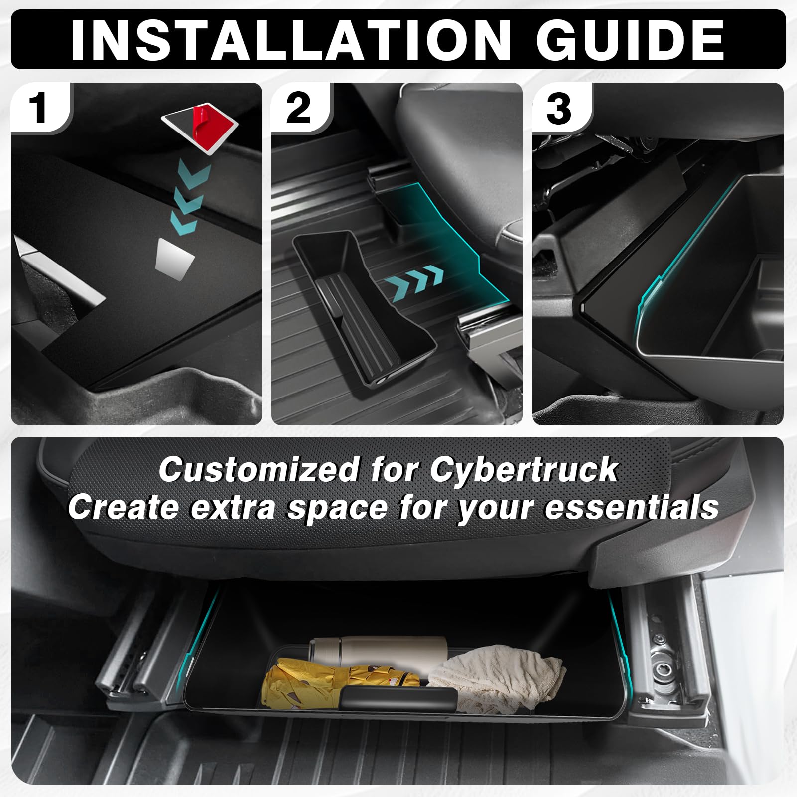 A closer look at Under Seat Compact Storage Solutions For Vehicles