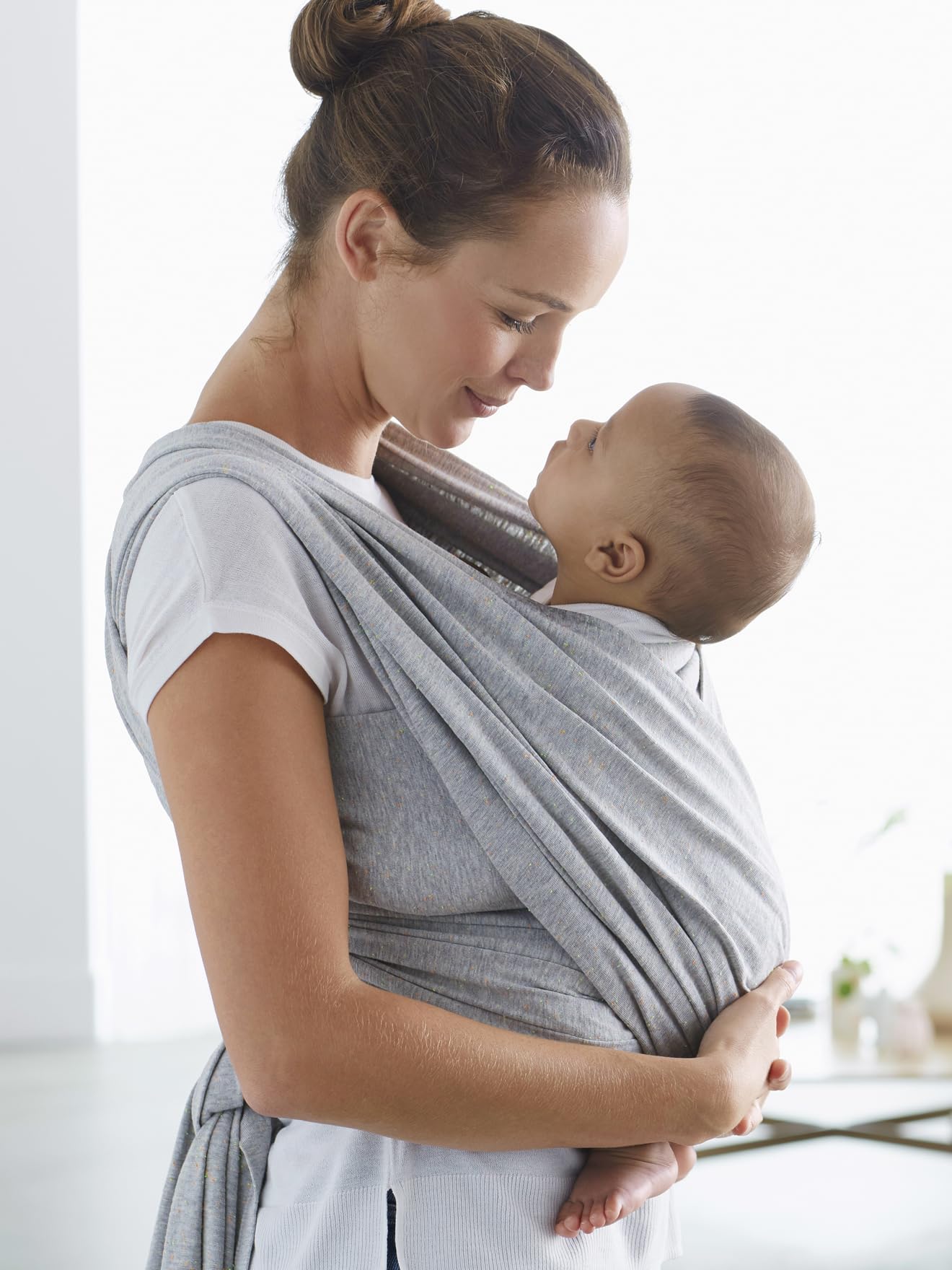 VERTBAUDET Écharpe de Portage Évolutive Bébé en Coton gris chiné pucé TU