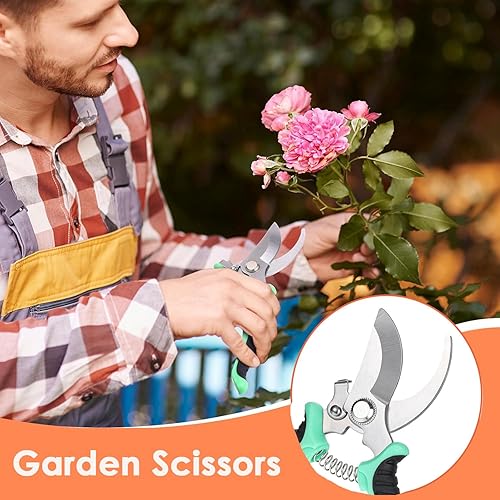 Miniatura 5 de AKOAK 1 paquete de tijeras de podar, tijeras profesionales de flores, cortadores de ramas, afiladas, duraderas, adecuadas para plantas, ramas, poda