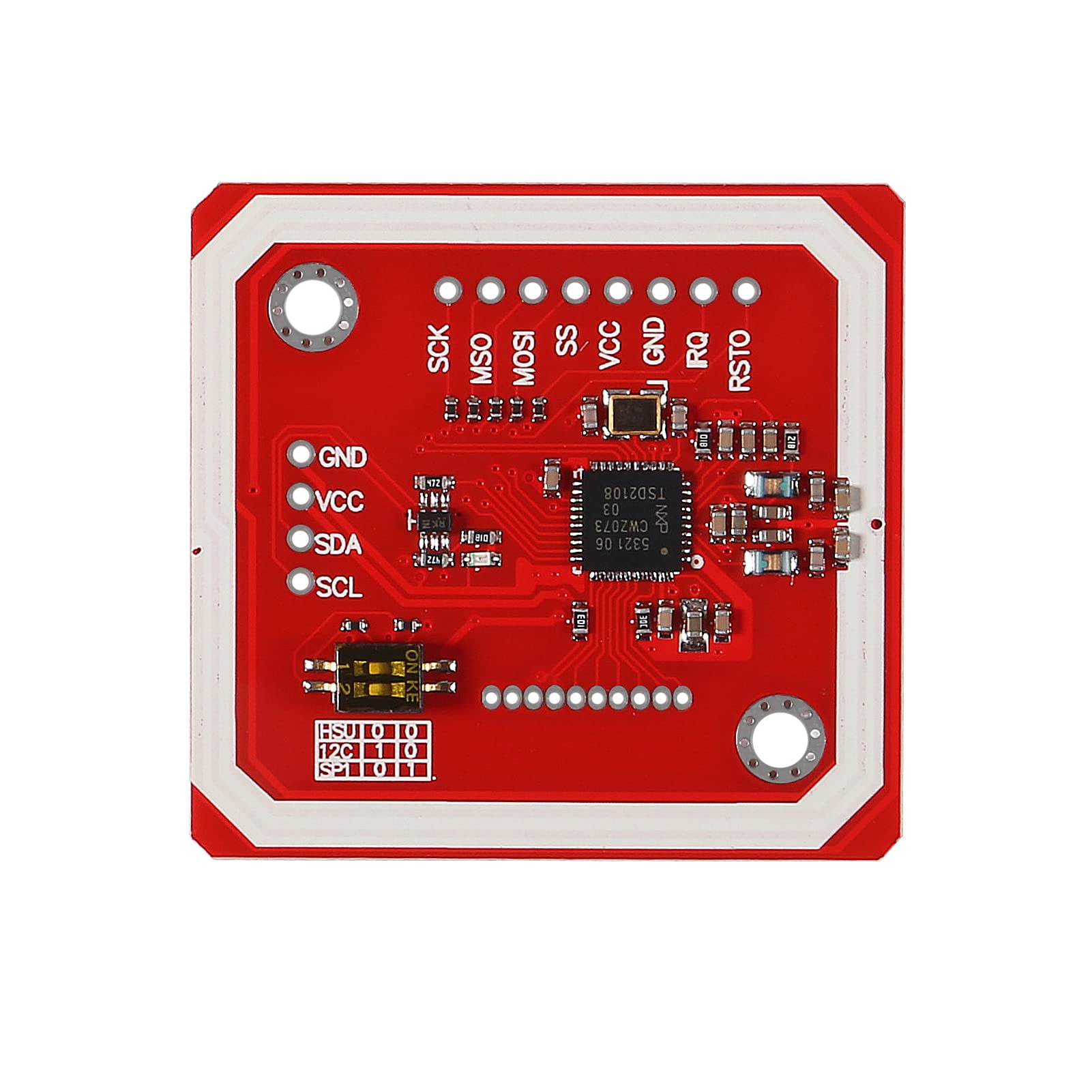 Alinan Lot de 6 modules NFC PN532, kit V3 de lecteur de communication en champ proche I2C SPI HSU avec carte de clé S50 blanche pour bricolage