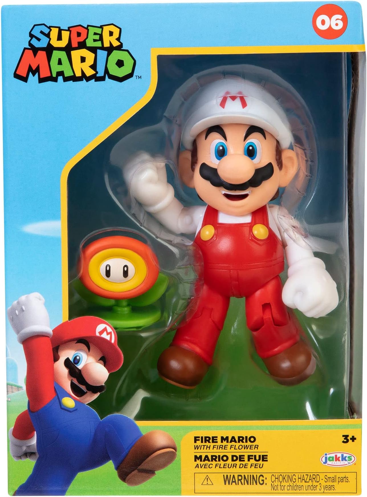 JAKKS PACIFIC HK LTD FIGURINE COL. MARIO FIRE 10CM