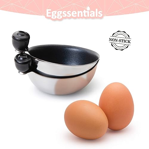 Vista 9 de Eggssentials Repuesto de acero inoxidable de repuesto para cazador furtivo de huevos, 2.677 in de diámetro, antiadherente, sin PFOA, tazas