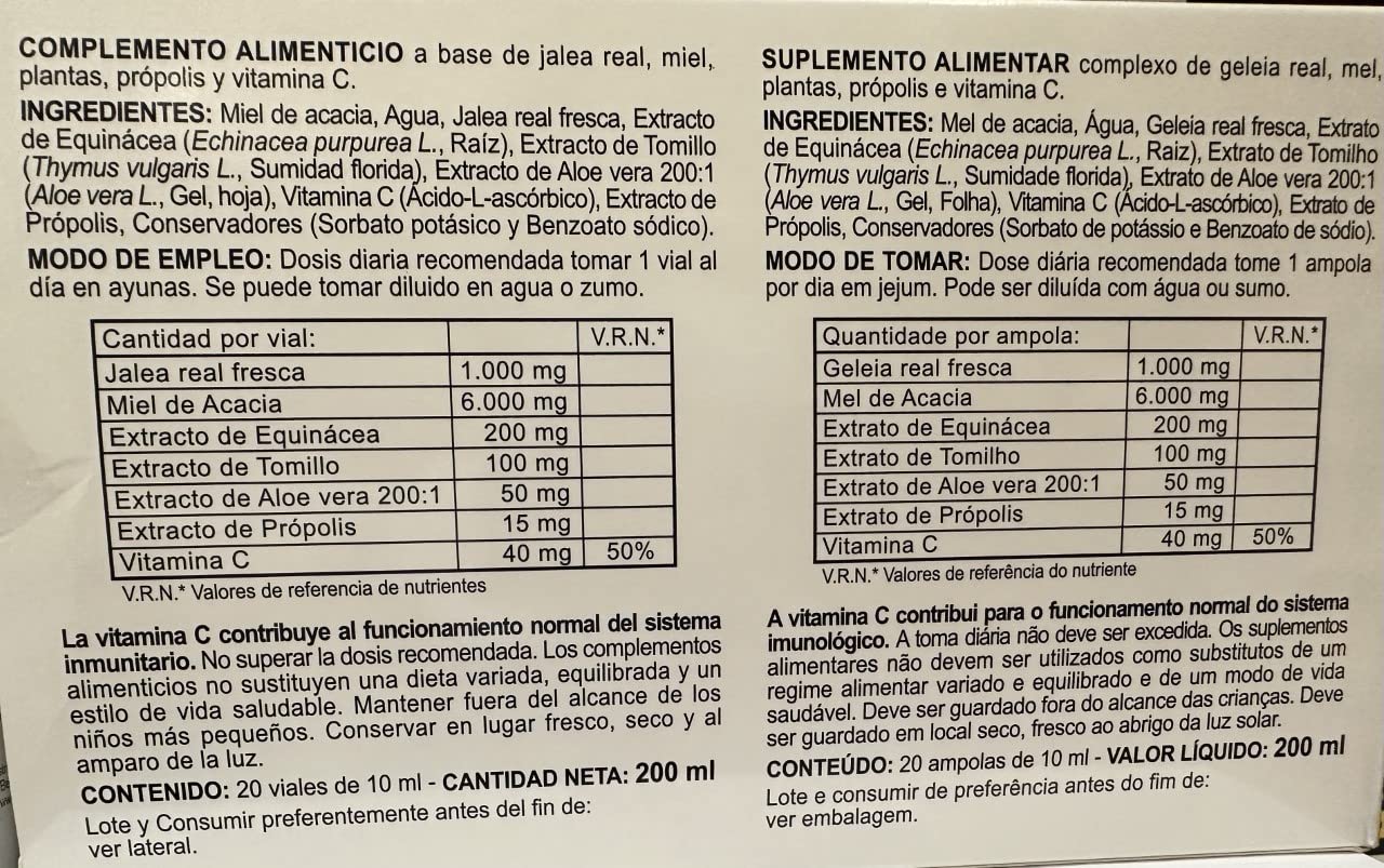 Integralia Aloe Vera Forte 20Viales 1 Unidad 300 g