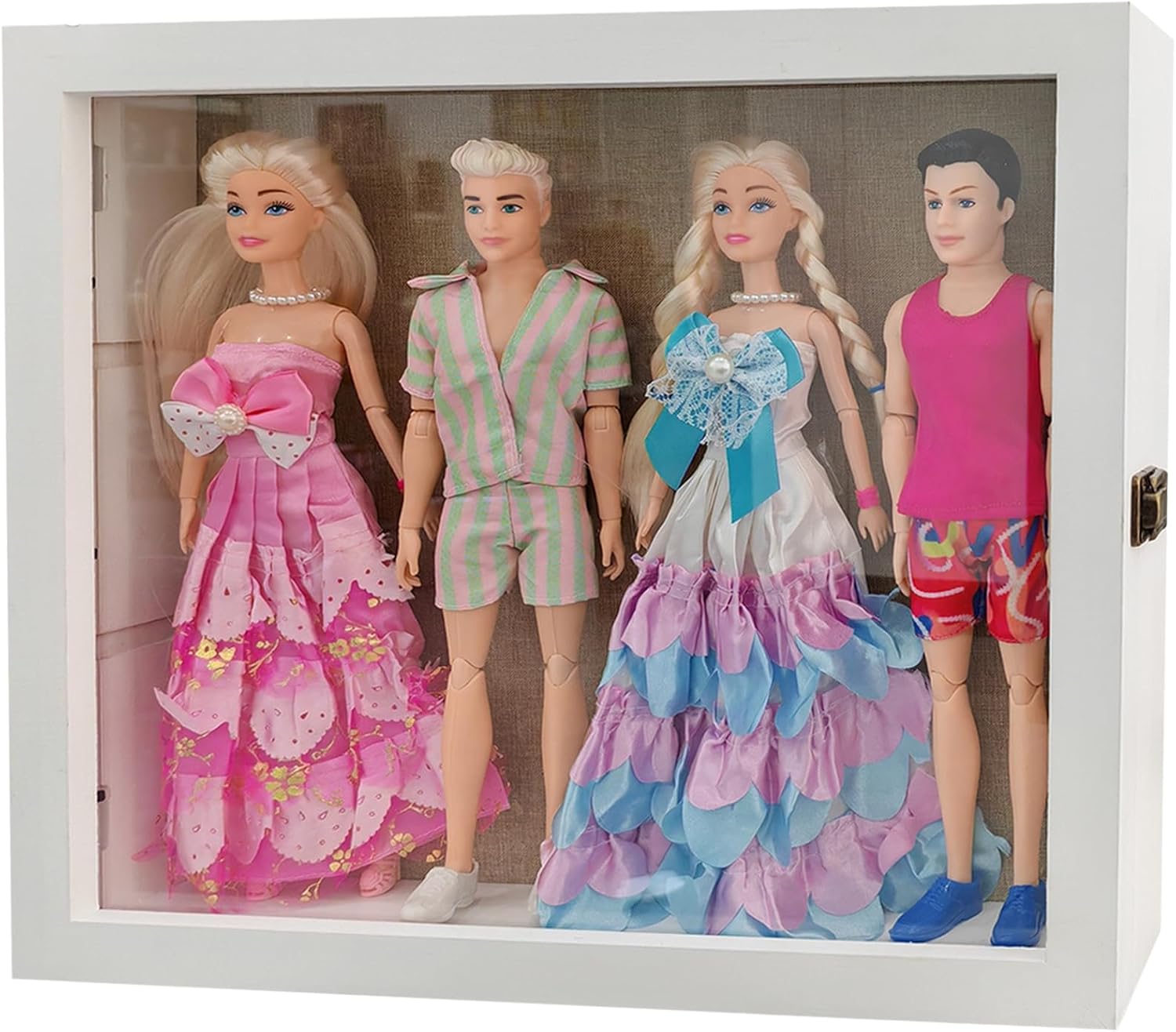 Extra Large Shadow Boxes Display CasesShadow BoxesToys and Accessories Display Cases,Doll Clothing,Accessories SetsBouquetsWedding PhotosPhotos & Souvenirs (White Deep 3.3in) White Deep 3.3in 16x14x3.3inches