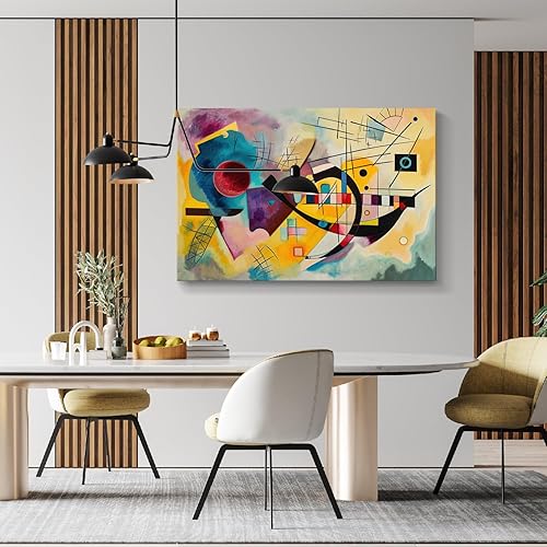 Miniatura 531 de Lienzo artístico para pared, pinturas de arte abstracto, fantasía azul, grafiti colorido sobre fondo blanco; decoración artística moderna para sala